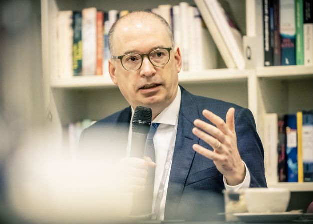 Niels Annen speaking at the MSC High-Level Breakfast 2025