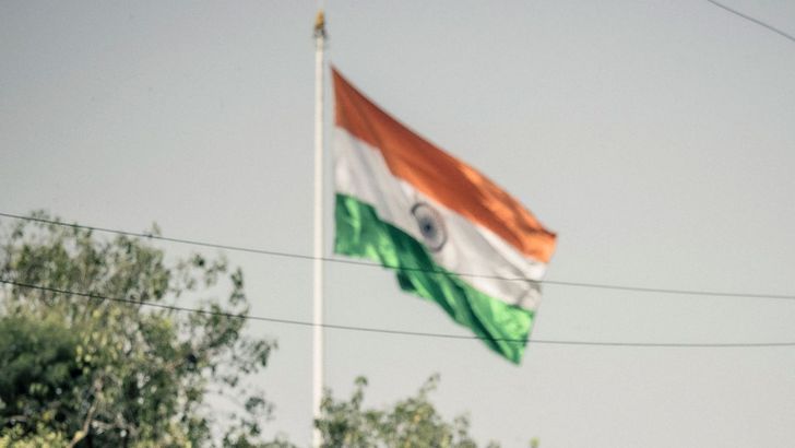 The Indian flag