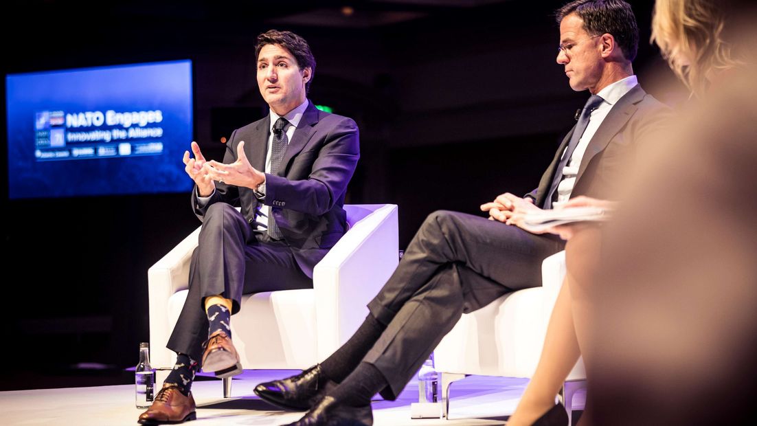 Justin Trudeau and Mark Rutte